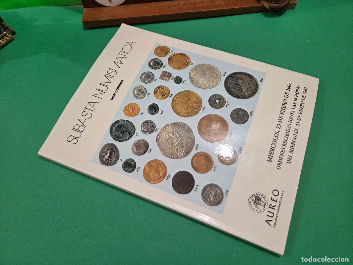 Cat&aacute;logos y libros de monedas: &rdquo;&rdquo;SUBASTA NUMISMATICA&rdquo;&rdquo;...AUREO...2002...CAT&Aacute;LOGO... - Foto 11