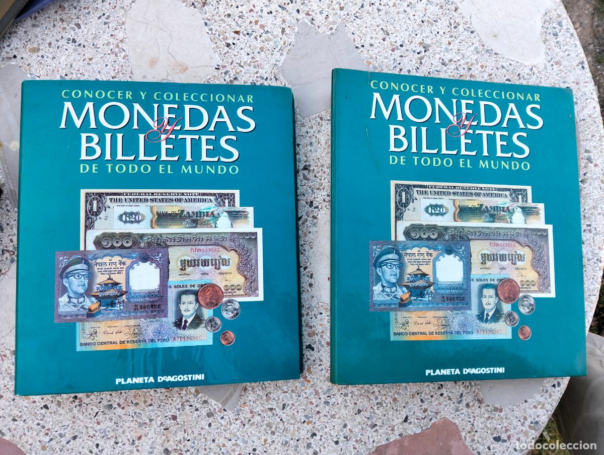 Cat&aacute;logos y Libros de Monedas: Conocer y coleccionar monedas y billetes de todo el mundo lote libros hojas planeta deagostini 1 y 2
