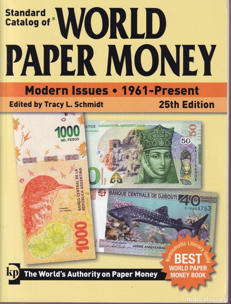 Cat&aacute;logos y Libros de Monedas: CATALOGO DE BILLETES WORLD PAPER MONEY DEL 1961 A 2018 - 25 EDICION (practicamente nuevo)