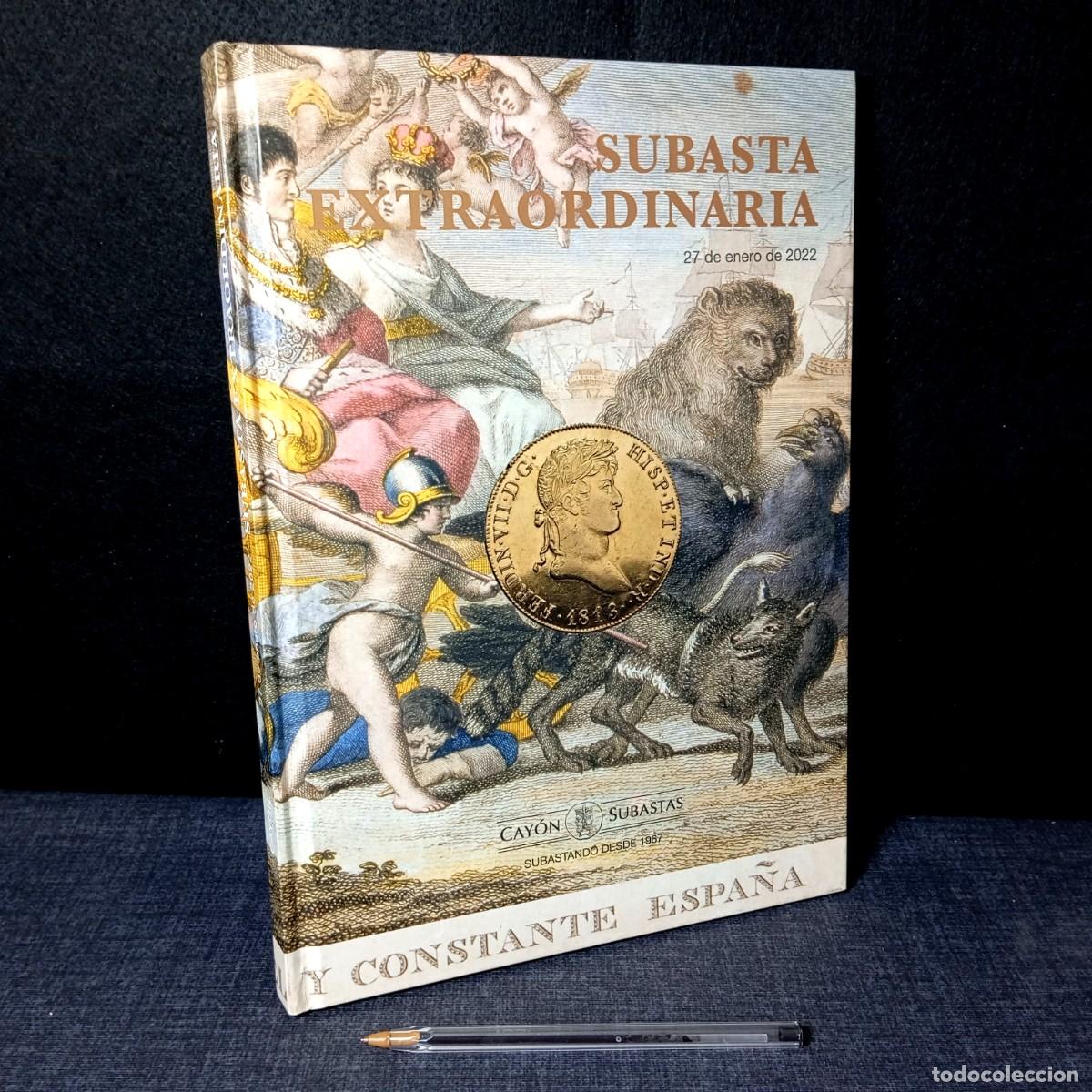 Cat&aacute;logos y Libros de Monedas: ⚜️ M07. Cay&oacute;n. Subasta extraordinaria enero 2022. 163 pp. 1035 g