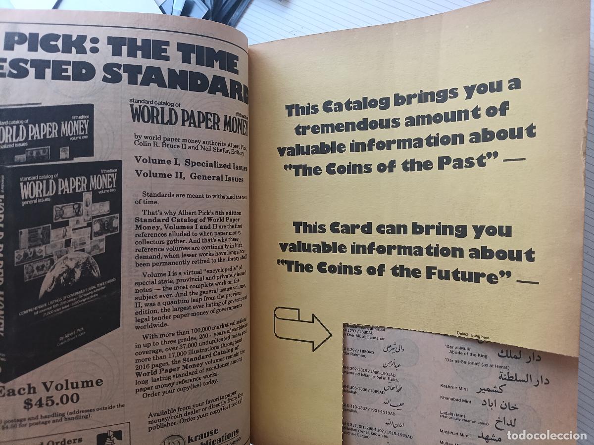 Cat&aacute;logos y libros de monedas: Cat&aacute;logo World Coins 1989 - Foto 3
