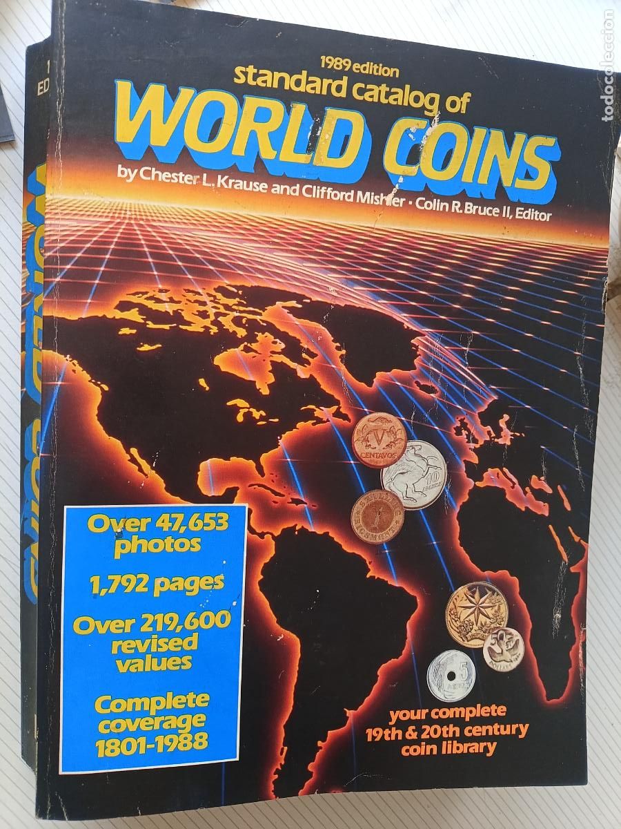 Cat&aacute;logos y libros de monedas: Cat&aacute;logo World Coins 1989