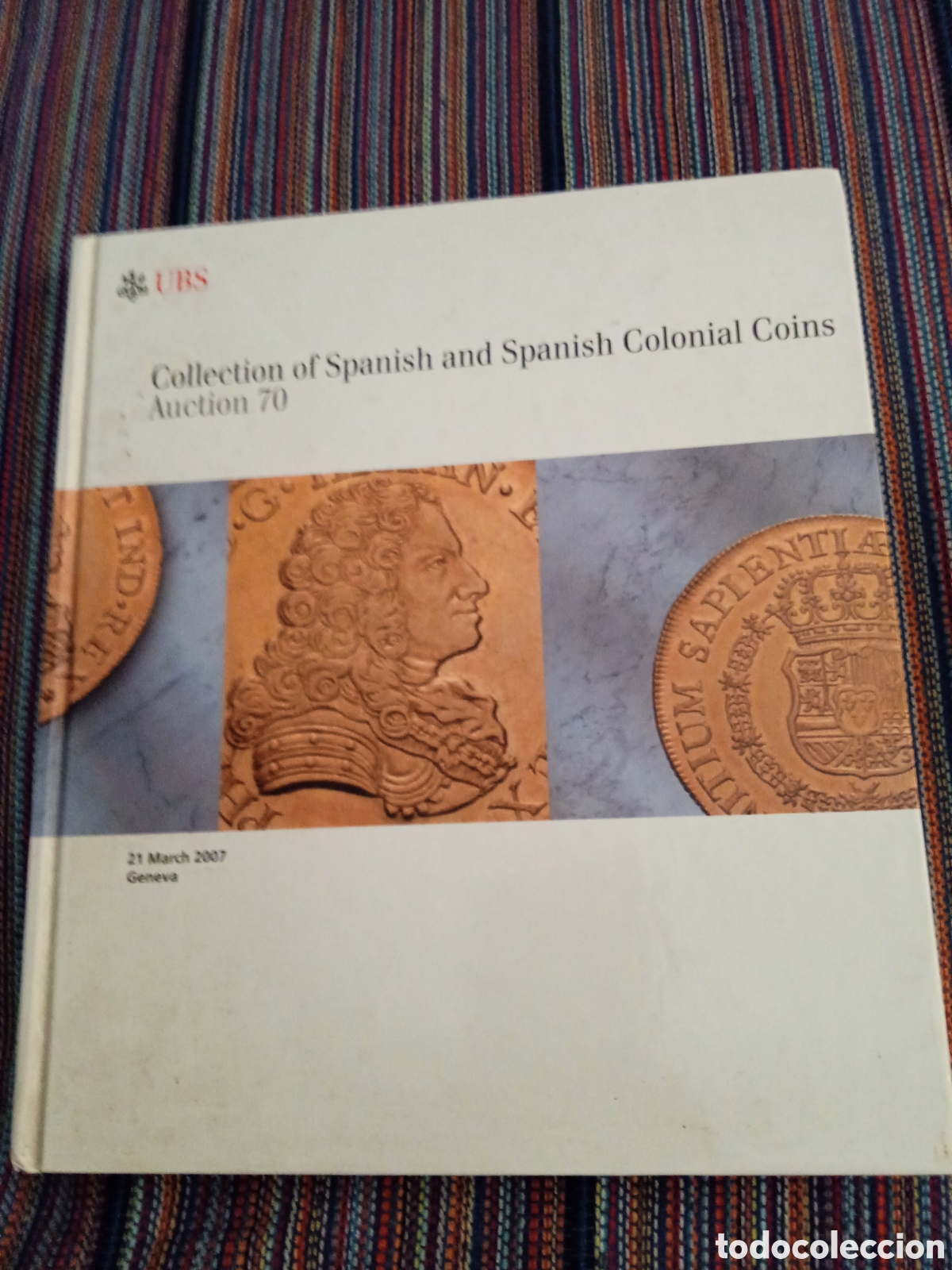Cat&aacute;logos y libros de monedas: SUBASTA SUIZA DE MONEDA ESPA&Ntilde;OLA Y ESPA&Ntilde;OLA COLONIAL