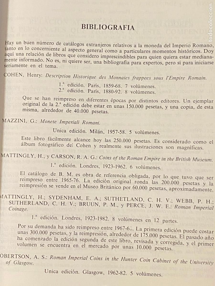 Cat&aacute;logos y libros de monedas: COMPENDIO DE LAS MONEDAS DEL IMPERIO ROMANO-VOLUMEN I Y II - Foto 5
