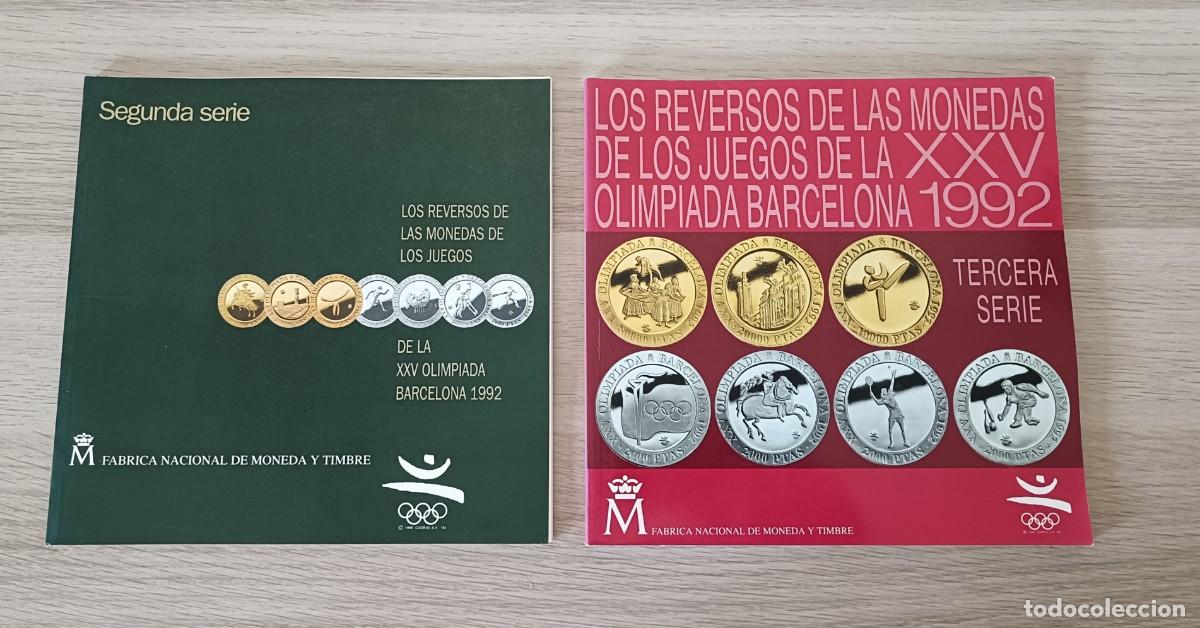 Cat&aacute;logos y libros de monedas: Los Reversos del las monedas de los Juegos de la XXV Olimpiada BARCELONA 92, Segunda y Tercera S.