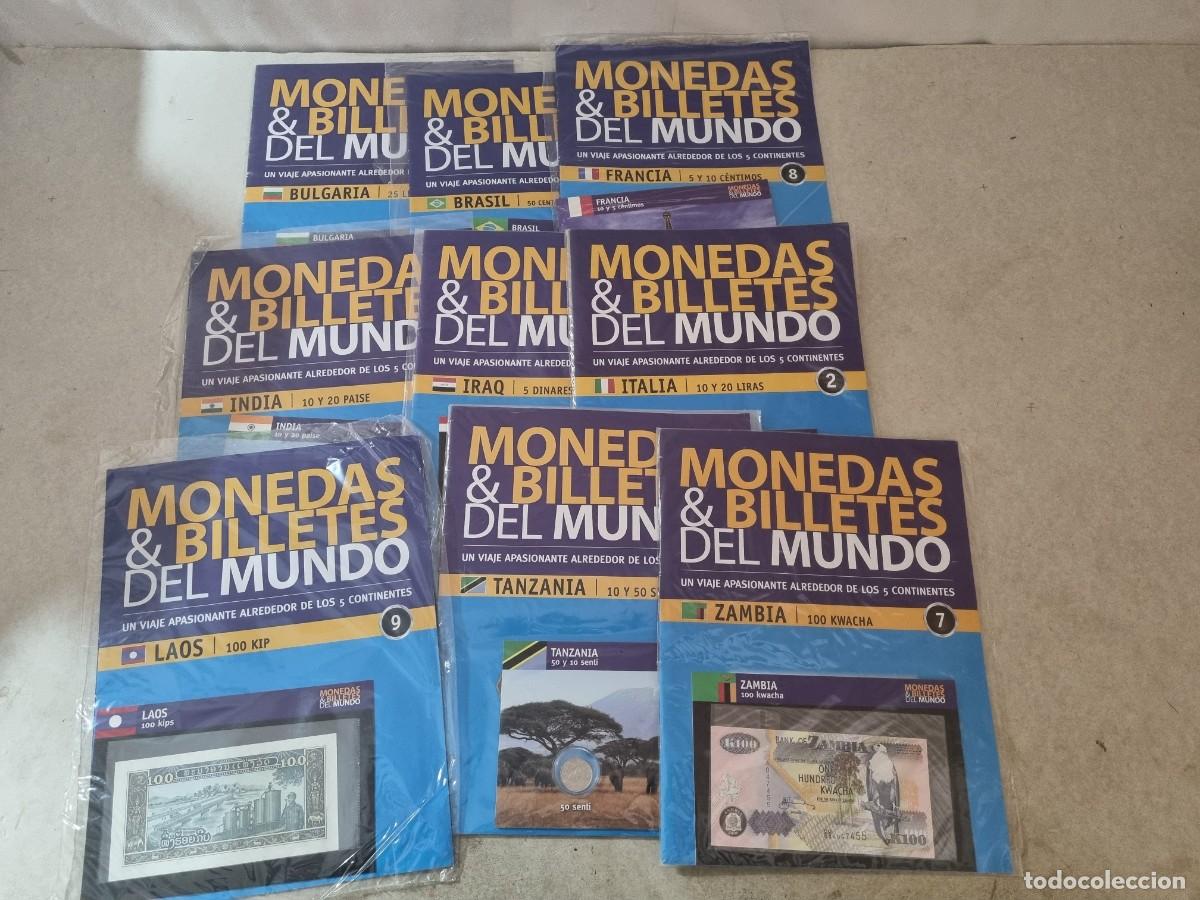 Cat&aacute;logos y libros de monedas: 9 fasciculos sellados monedas y billetes del mundo
