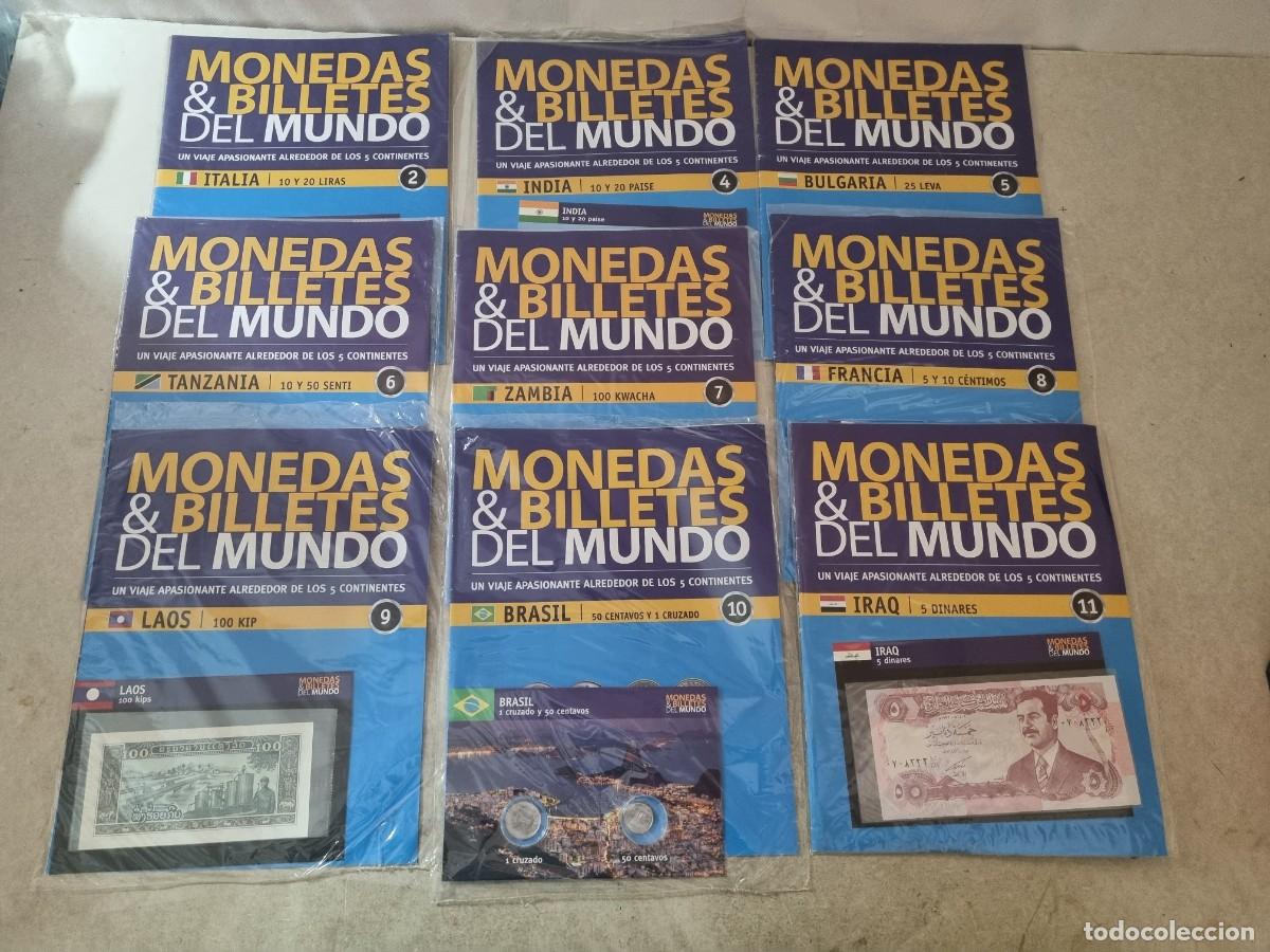 Cat&aacute;logos y libros de monedas: 9 fasciculos sellados monedas y billetes del mundo