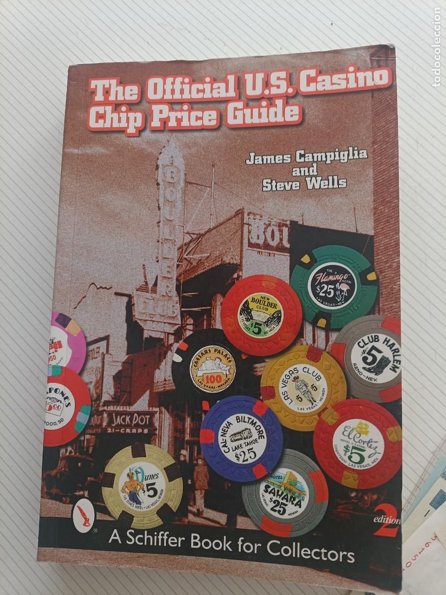 Cat&aacute;logos y libros de monedas: Official US Cat&aacute;logo de fichas de casino USA Estados Unidos. James Campiglia y Steve Wells