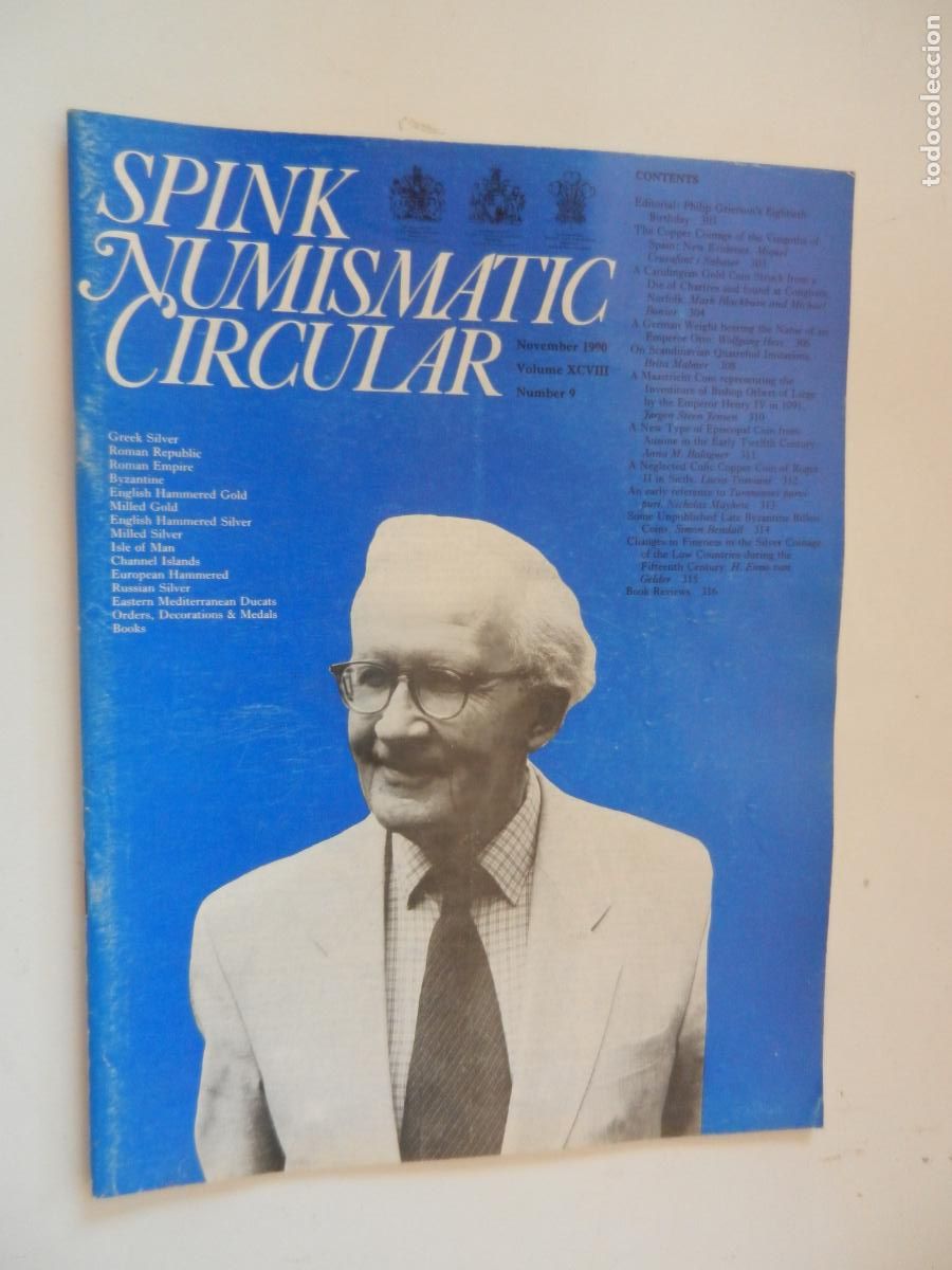 Cataloghi e Libri di Monete: SPINK NUMISMATIC CIRCULAR -NOVEMBER 1999- NUMBER 9 - VOLUME XCVIII- NUMISM&Aacute;TICA