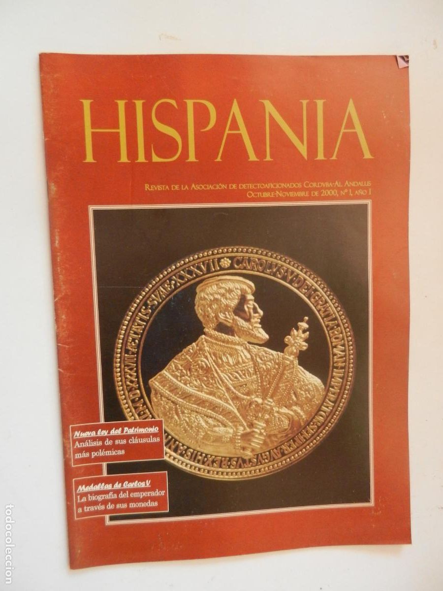 Cat&aacute;logos y libros de monedas: HISPANIA , REVISTA DE LA ASOCIACI&Oacute;N DE DETECTOAFICIONADOS CORDOBA AL- ANDALUS N&ordm; 1 - 10-11-2000