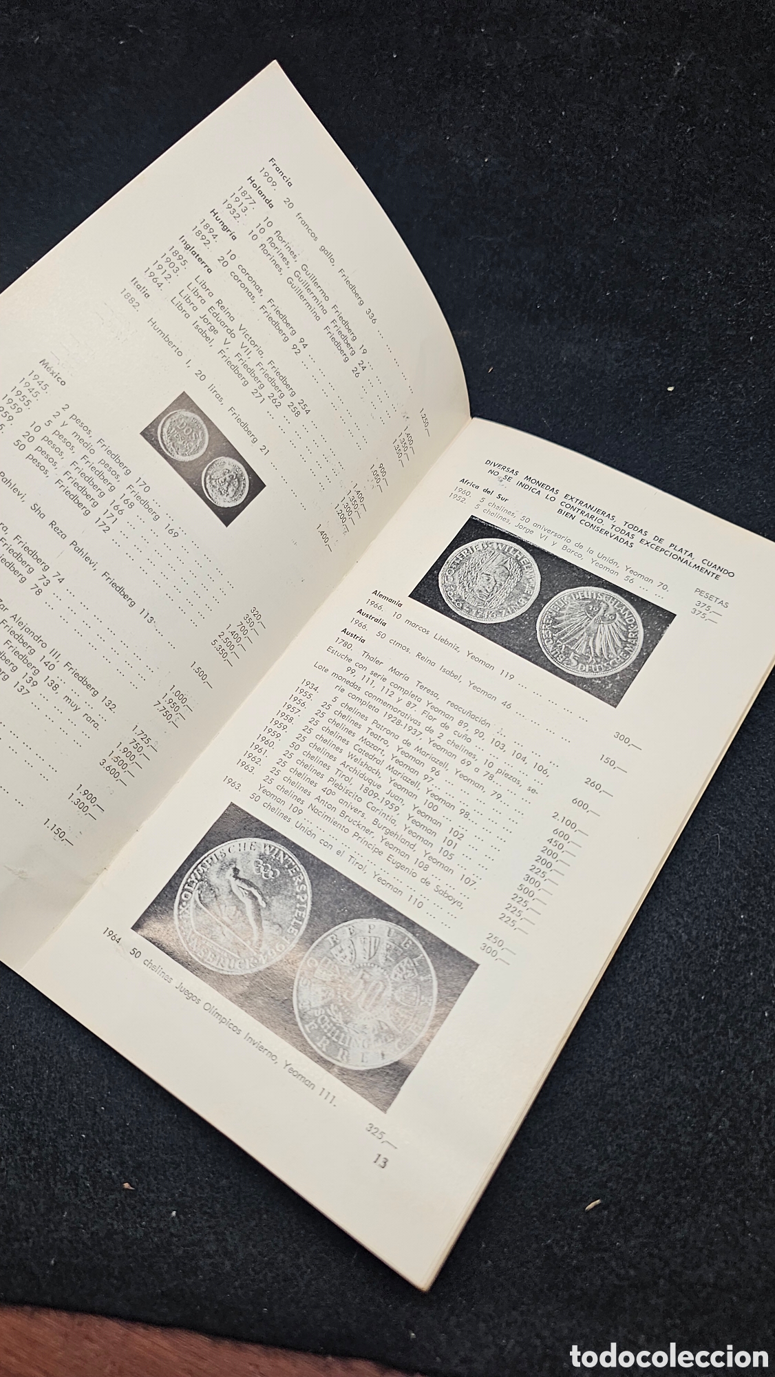 Cat&aacute;logos y libros de monedas: Cat&aacute;logo de monedas variadas 1969 - Foto 11