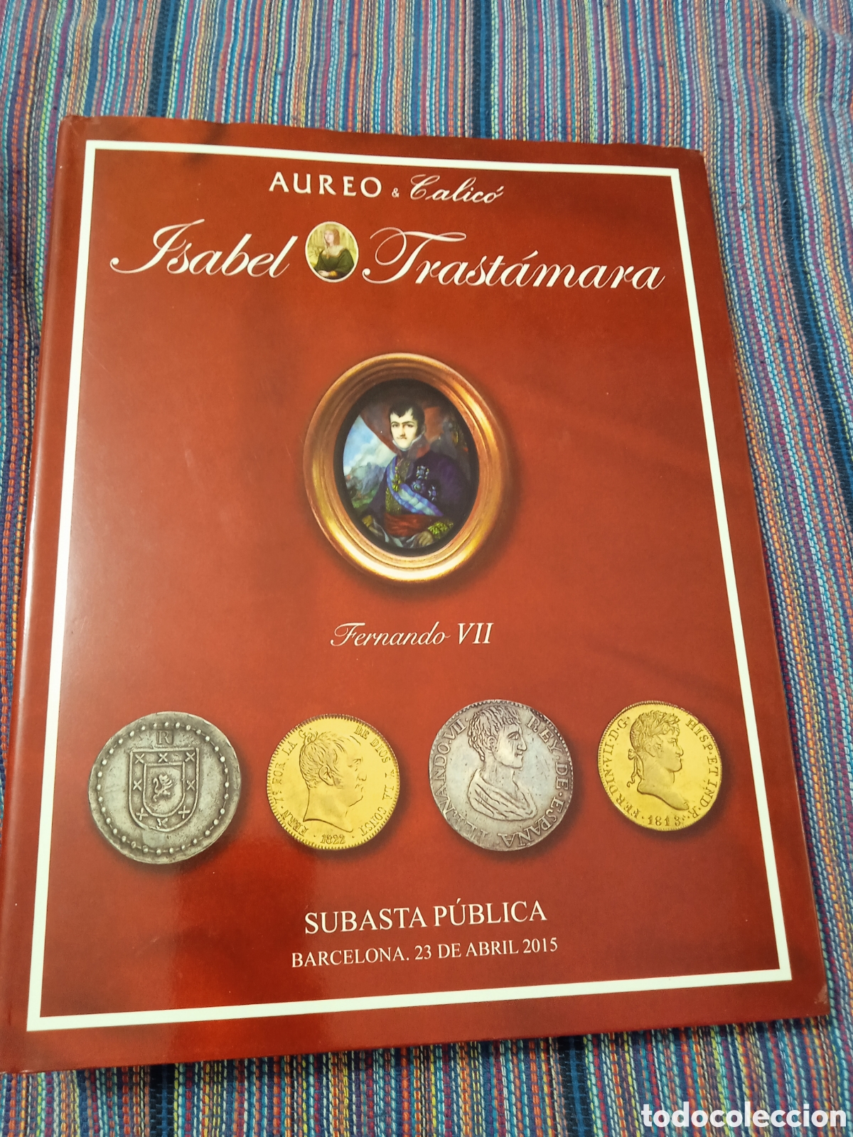 Cat&aacute;logos e Livros de Moedas: &Aacute;UREO Isabel de Trastamara Fernando VII