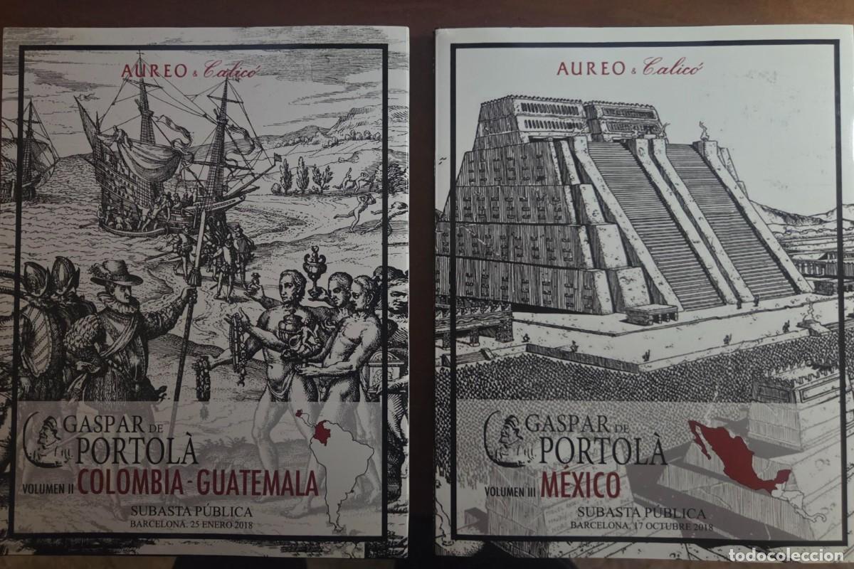 Cat&aacute;logos y libros de monedas: LOTE DE DOS CATALOGOS SUBASTA AUREO Y CALICO GASPAR DE PORTOL&Aacute;