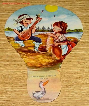 Catalogues publicitaires: ANTIGUO PAY-PAY CON PUBLICIDAD A&Ntilde;OS 50 DIBUJOS DE SABATES - MIDE 19,5 X 12,5 CMS.