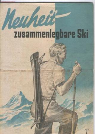 Cat&aacute;logos publicitarios: (ALB-TC-10) CURIOSO CATALOGO ALEMAN NEUHEIT SKI PLEGABLE