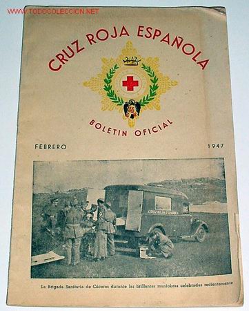 Werbekataloge: ANTIGUA REVISTA, BOLETIN OFICIAL DE LA CRUZ ROJA