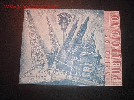 Catalogues publicitaires: TARIFA DE PUBLICIDAD DE LA COMPA&Ntilde;IA ARAGONESA DE RADIODIFUSION,S.A. ZARAGOZA ENERO 1949