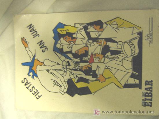 Cat&aacute;logos publicitarios: PROGRAMA FIESTAS SAN JUAN EIBAR 1983 - Foto 1