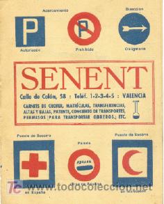 Werbekataloge: Folleto de autoescuela SENENT Valencia
