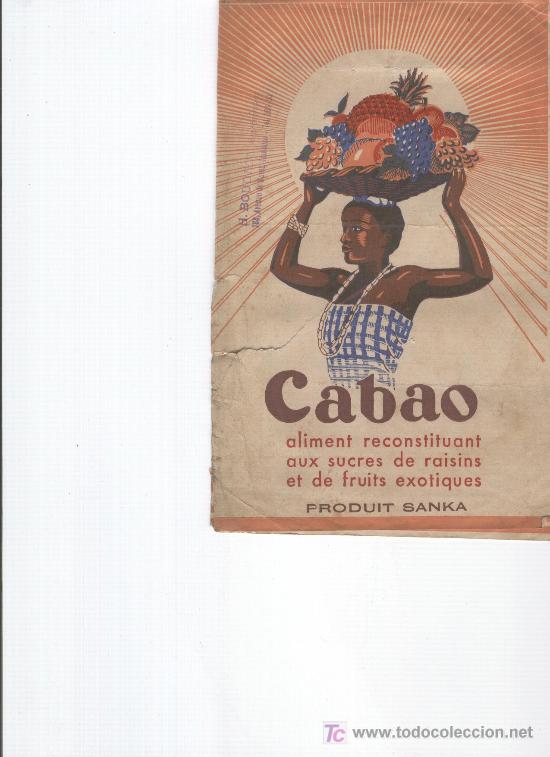 Werbekataloge: PUBLICIDAD FRANCESA DE CABAO.  SANKA. CACAO. PARIS. FRANCIA. A&Ntilde;OS 30