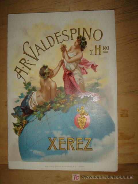 Cat&aacute;logos publicit&aacute;rios: CATALOGO PUBLICIDAD DE LA CASA VALDESPINO DE JEREZ A&Ntilde;OS 1940-50