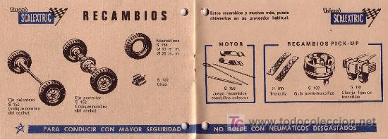 Cat&aacute;logos publicitarios: SCALEXTRIC TRIANG MANUAL DE INSTRUCCIONES y REGLAMENTO - Foto 2