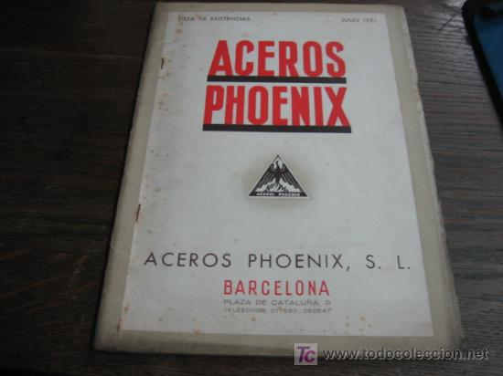 Cat&aacute;logos publicitarios: ACEROS PHOENIX - Foto 1
