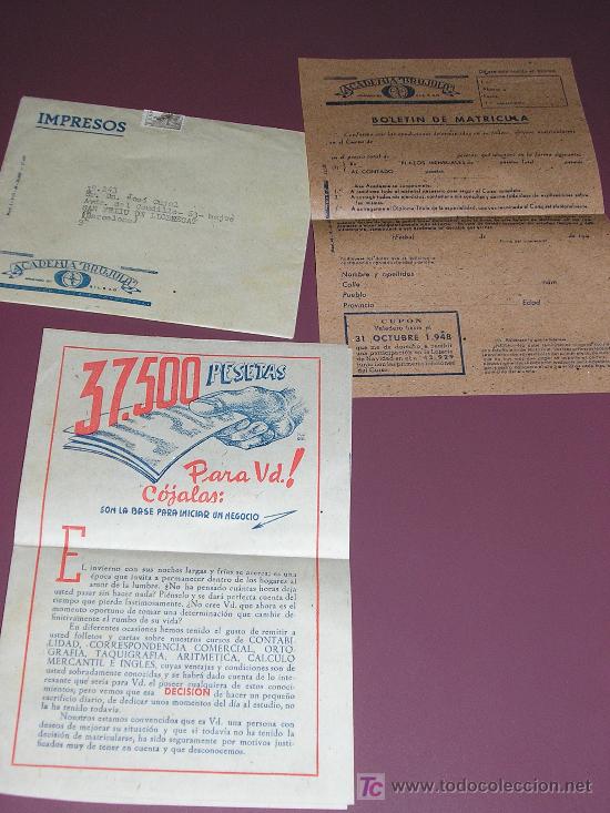 Werbekataloge: ACADEMIA BRUJULA    *BILBAO*   A&Ntilde;O 1948