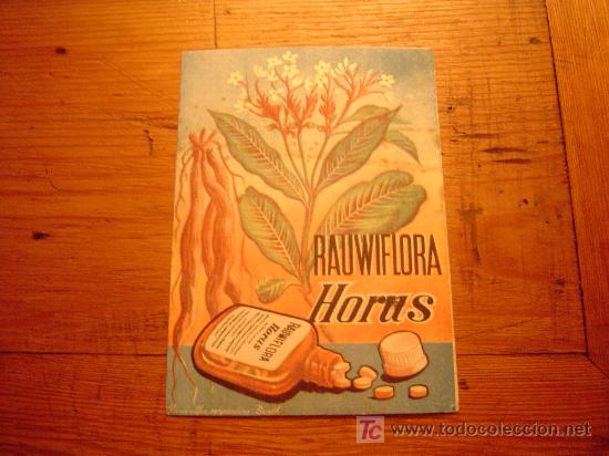 Advertising Catalogs: Peque&ntilde;o folleto farmacetuico de Rauwiflora.