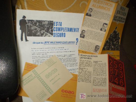 Werbekataloge: CEAC. PUBLICIDAD POR CORRESPONDENCIA. JUNIO 73.