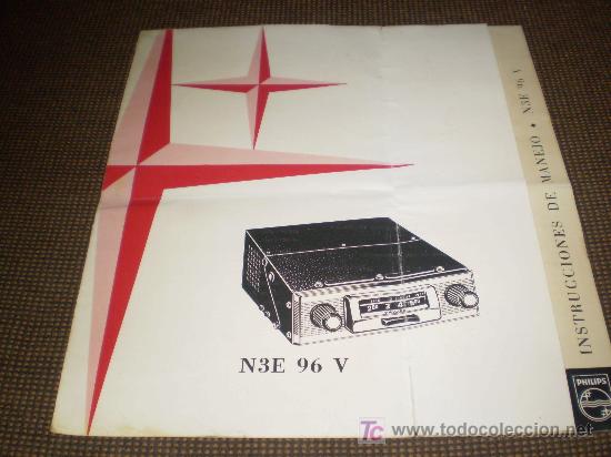 Advertising Catalogs: DOCUMENTACION DEL CASETTE DE COCHE PHILIPS N3E 96V.
