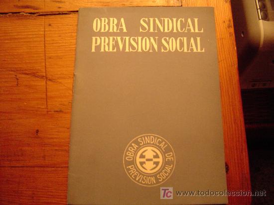 Cat&aacute;logos publicit&aacute;rios: Librillo  OBRA SOCIAL SINDICAL PREVISION SOCIAL 1943