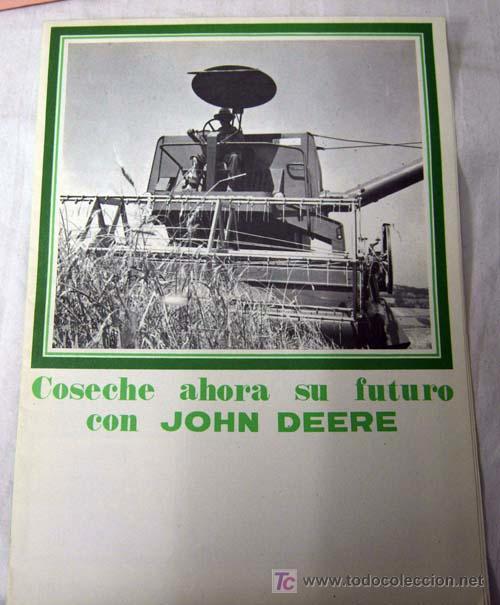 Advertising Catalogs: Cat&aacute;logo publicidad cosechadora americana John Deere a&ntilde;os 60