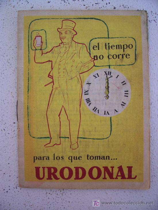 Catalogues publicitaires: folleto de farmacia:informacion sobre urodonal, disolvente de acio urico