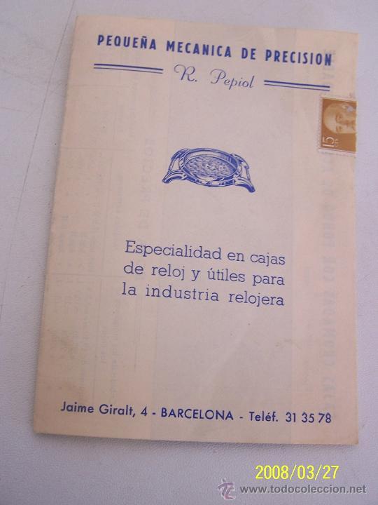 Werbekataloge: FOLLETO: PEQUE&Ntilde;A MEC&Aacute;NICA DE PRECISI&Oacute;N- R. PEPIOL- TR&Iacute;PTICO 16 X 11 CM., cerrado