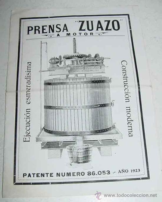 Werbekataloge: ANTIGUO TRIPTICO DE PUBLICIDAD DE PRENSA ZUAZO A MOTOR - CESTONA (GUIPUZCOA) - A&Ntilde;O 1923 - MIDE DESPL