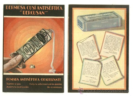 Cat&aacute;logos publicitarios: Publicidad de pomada antiseptica, dercusan - Foto 1