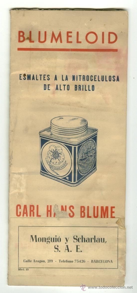 Cat&aacute;logos publicitarios: Publicidad de esmaltes blumeloid - Foto 1