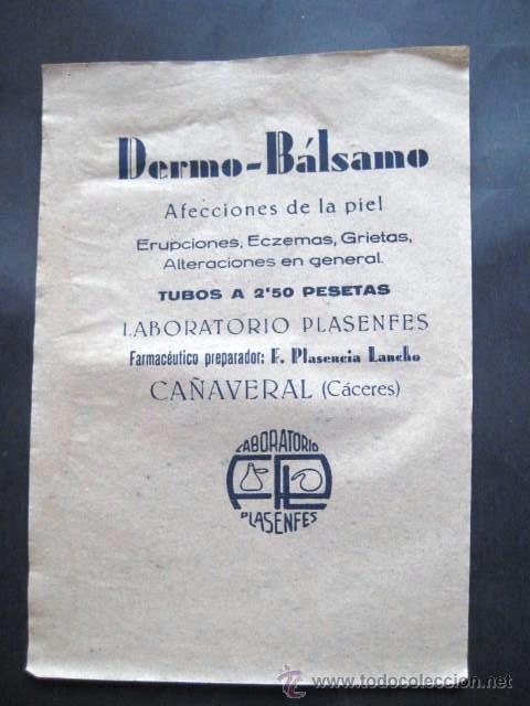 Cat&aacute;logos publicitarios: ANTIGUO ENVOLTORIO PUBLICITARIO DE FARMACIA. CA&Ntilde;AVERAL-CACERES. ENVIO GRATIS&iexcl;&iexcl;&iexcl;