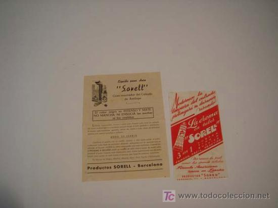 Cataloghi pubblicitari: publicidad sorell liquido para el ante.barcelona