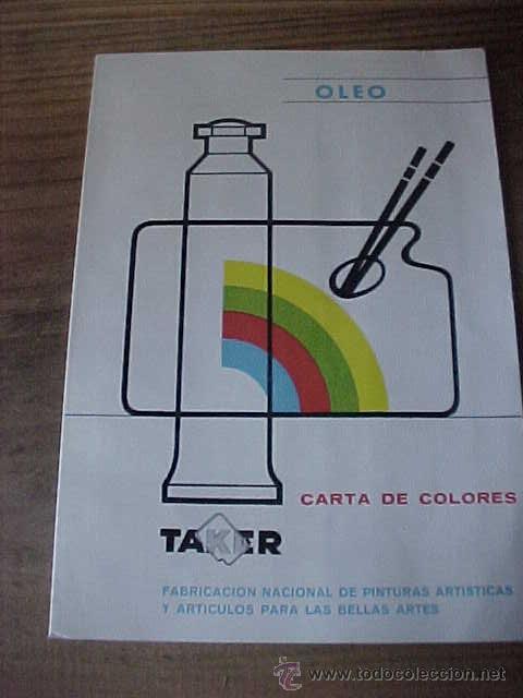 Catalogues publicitaires: TAKER. COLORES AL OLEO PARA ARTISTAS. CARTA DE COLORES.
