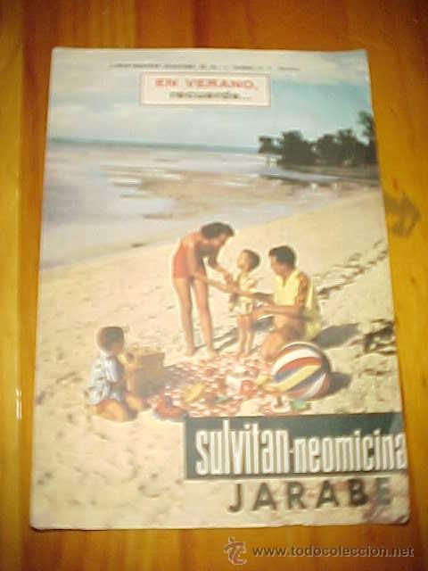 Catalogues publicitaires: FOLLETO DE LABORATORIOS ALMIRALL. SULVITAN NEOMICINA JARABE Y AL REVERSO VITAGAMA.