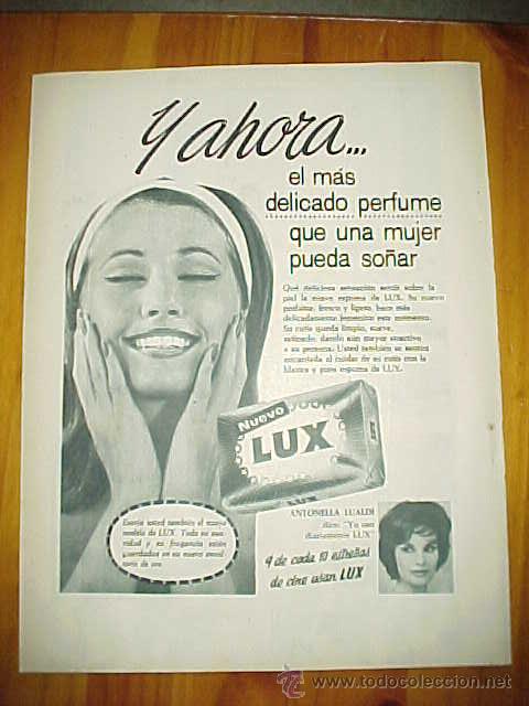 Catalogues publicitaires: LUX. PUBLICIDAD DE LA REVISTA BLANCO Y NEGRO A&Ntilde;O 1962.