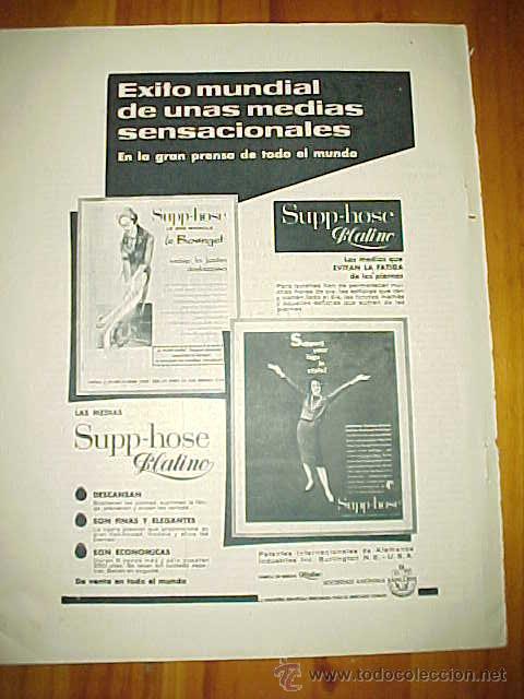 Catalogues publicitaires: MEDIAS SUPP - HOSE BLATINO. PUBLICIDAD EN LA REVISTA BLANCO Y NEGRO A&Ntilde;O 1959.