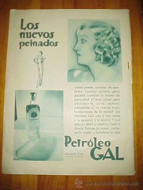Catalogues publicitaires: PRETOLEO GAL. RECORTE ANUNCIO EN ABC A&Ntilde;O 1933.