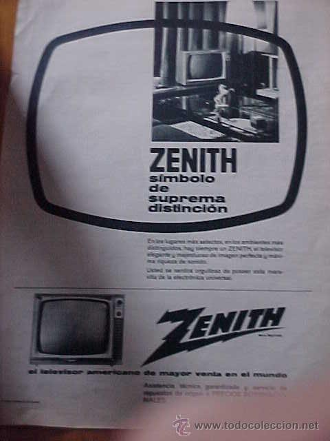 Catalogues publicitaires: ZENITH. RAILITE. PUBLICIDAD A DOS CARAS, RECORTE DE LA ACTUALIDAD ESPA&Ntilde;OLA A&Ntilde;O 1963.
