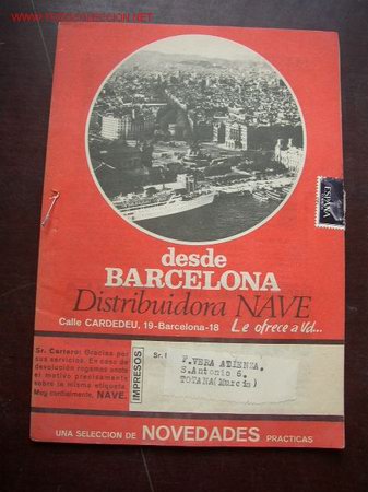 Catalogues publicitaires: CAT&Aacute;LOGO TIPO REVISTA DE DIVERSOS PRODUCTOS, VENTA POR CORREOS- DISTIBUIDORA NAVE- BAR.- 1965