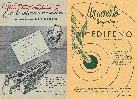 Werbekataloge: Lote publicidad: Productos farmac&eacute;uticos FAES  (a&ntilde;os 60?)