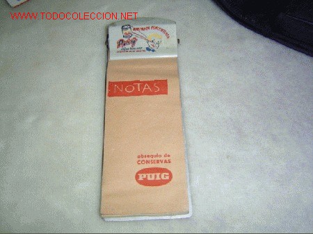 Bloc notas publicidad. 