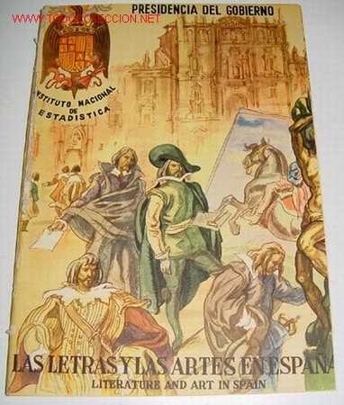 Werbekataloge: LAS LETRAS Y LAS ARTES EN ESPA&Ntilde;A - 1950 - ANTIGUA PUBLICACION DE LA PRESIDENCIA DEL GOBIERNO - INSTI